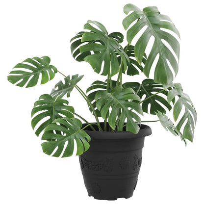 Ronde Bloempot 24 pcs Zwart Ø 26 x 21.5 cm Kunststof
