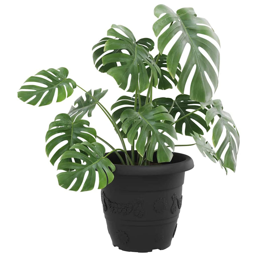 Ronde Bloempot 24 pcs Zwart Ø 26 x 21.5 cm Kunststof