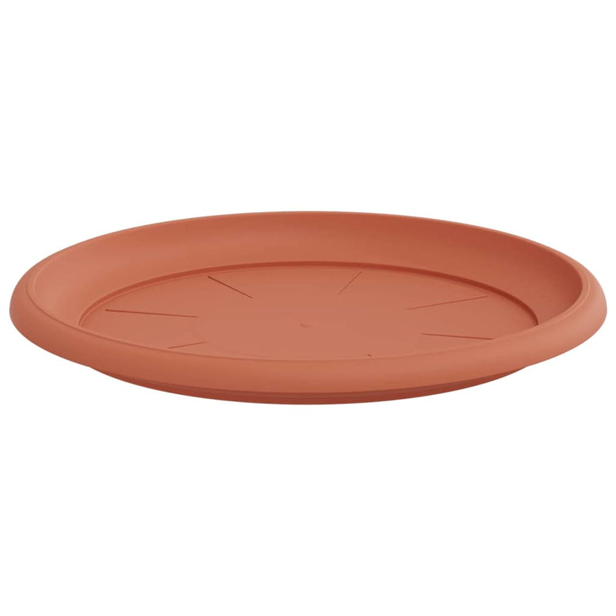 Ronde Bloemenschalen 6 pcs Baksteenrood Ø 14 x 2 cm Kunststof