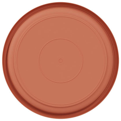Ronde Bloemenschalen 24 pcs Baksteenrood Ø 14 x 2 cm Kunststof