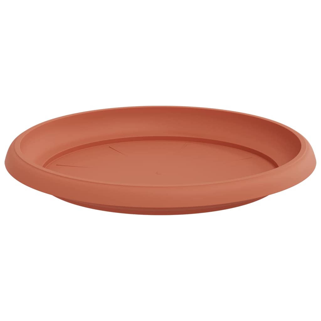Ronde Bloemenschalen 24 pcs Baksteenrood Ø 14 x 2 cm Kunststof