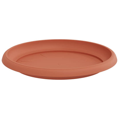 Ronde Bloemenschalen 24 pcs Baksteenrood Ø 14 x 2 cm Kunststof