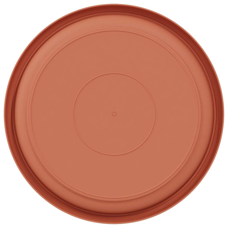 Ronde Bloemenschalen 24 pcs Baksteenrood Ø 14 x 2 cm Kunststof