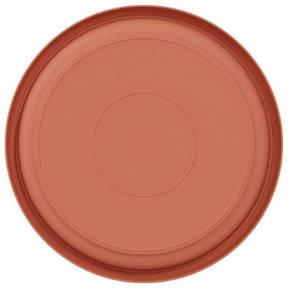 Ronde Bloemenschalen 24 pcs Baksteenrood Ø 14 x 2 cm Kunststof