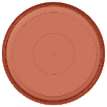 Ronde Bloemenschalen 24 pcs Baksteenrood Ø 14 x 2 cm Kunststof