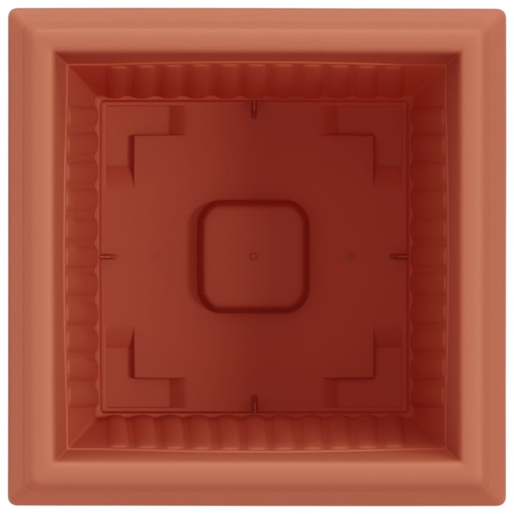 Vierkante Bloempot 6 pcs Baksteenrood 43 x 43 x 33.5 cm