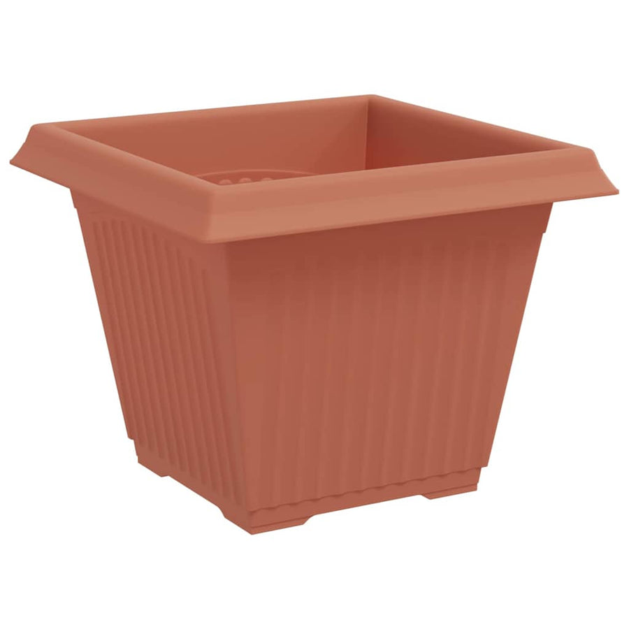 Vierkante Bloempot 6 pcs Baksteenrood 38 x 38 x 30 cm Kunststof