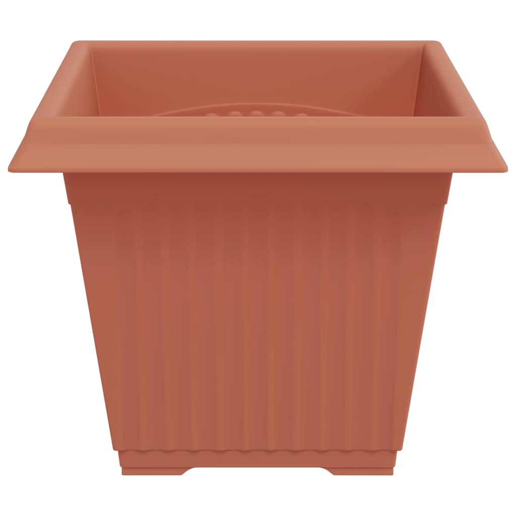 Vierkante Bloempot 6 pcs Baksteenrood 38 x 38 x 30 cm Kunststof