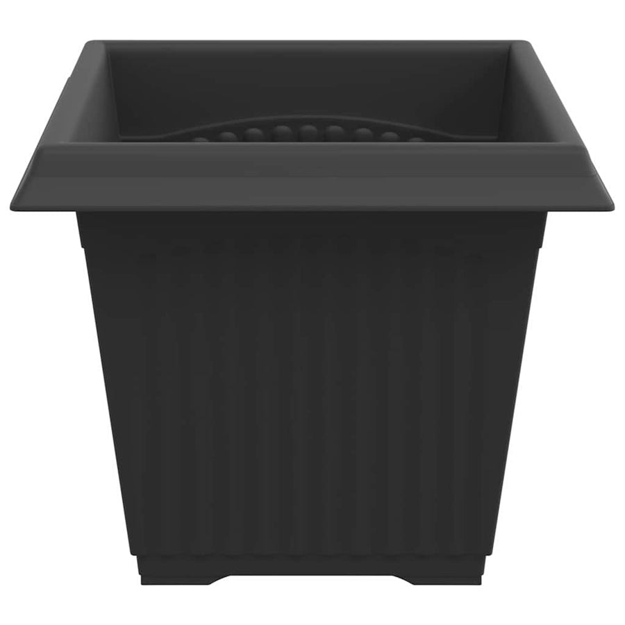 Vierkante Bloempot 6 pcs Zwart 43 x 43 x 33.5 cm Kunststof