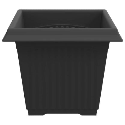 Vierkante Bloempot 6 pcs Zwart 33 x 33 x 26 cm Kunststof