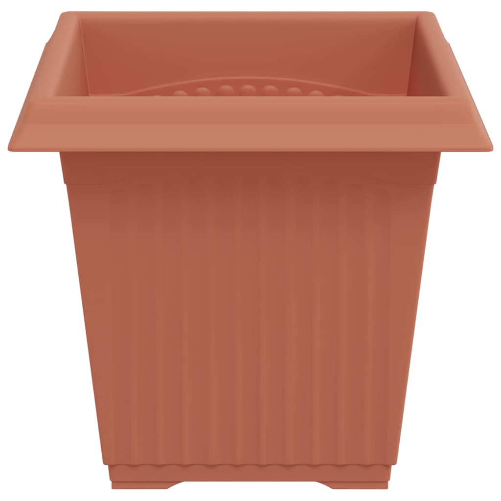 Vierkante Bloempot 24 pcs Baksteenrood 43 x 43 x 33.5 cm