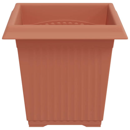 Vierkante Bloempot 24 pcs Baksteenrood 43 x 43 x 33.5 cm