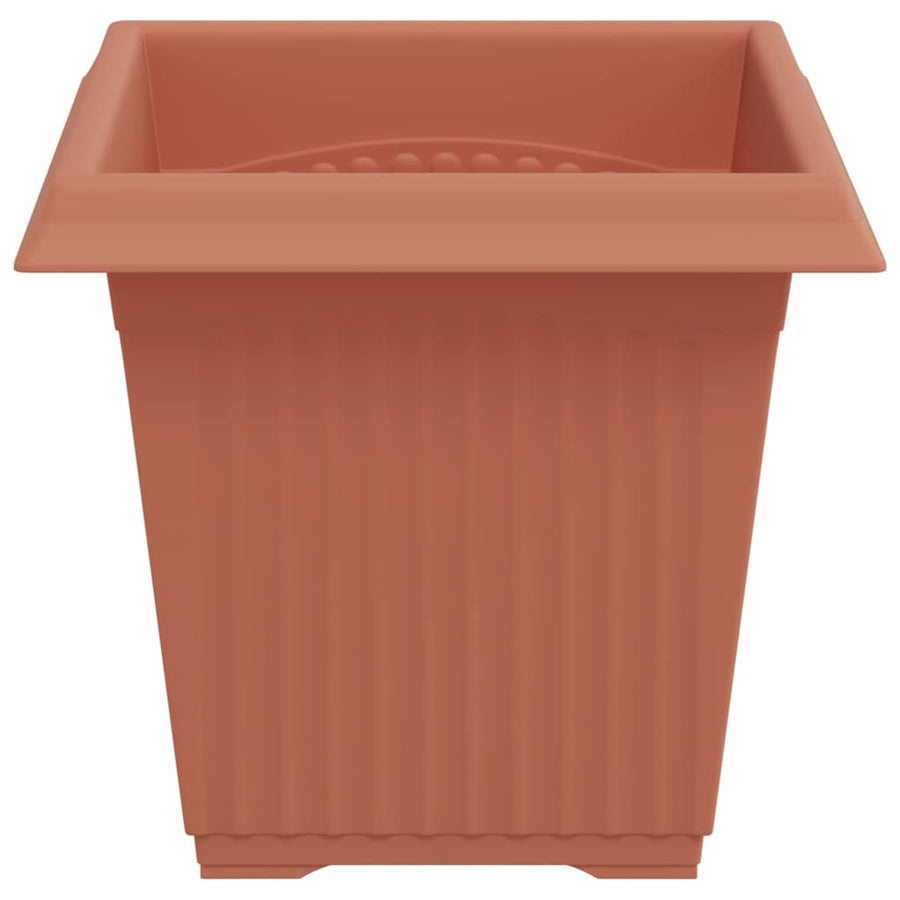 Vierkante Bloempot 24 pcs Baksteenrood 43 x 43 x 33.5 cm