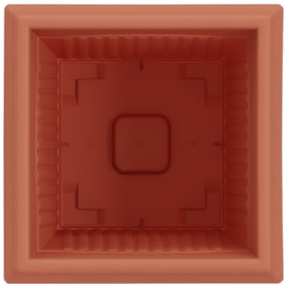Vierkante Bloempot 24 pcs Baksteenrood 43 x 43 x 33.5 cm