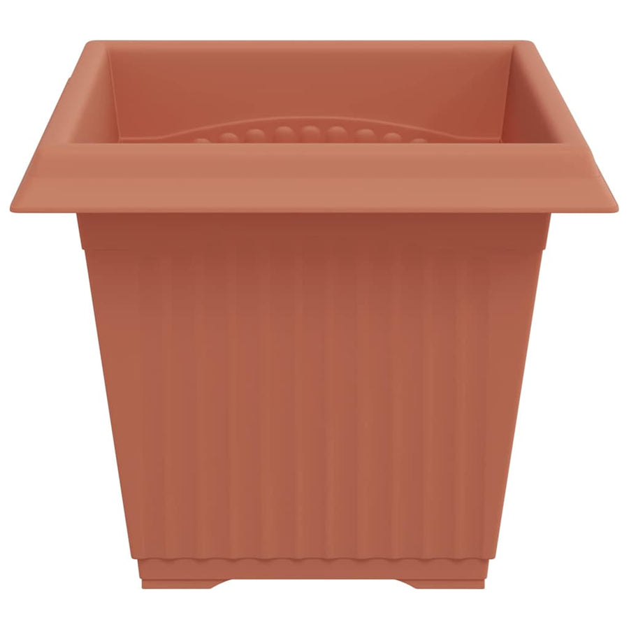 Vierkante Bloempot 24 pcs Baksteenrood 43 x 43 x 33.5 cm