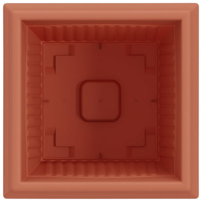 Vierkante Bloempot 24 pcs Baksteenrood 43 x 43 x 33.5 cm
