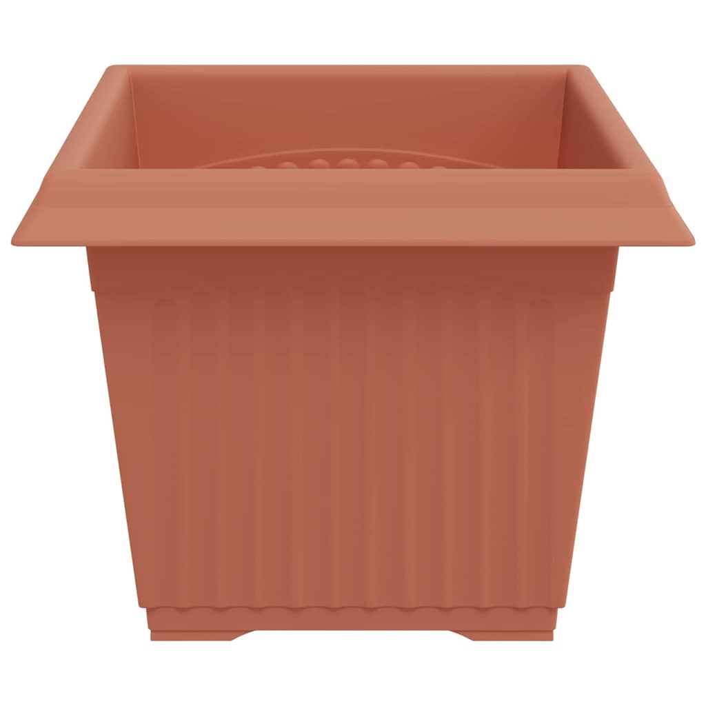 Vierkante Bloempot 24 pcs Baksteenrood 43 x 43 x 33.5 cm