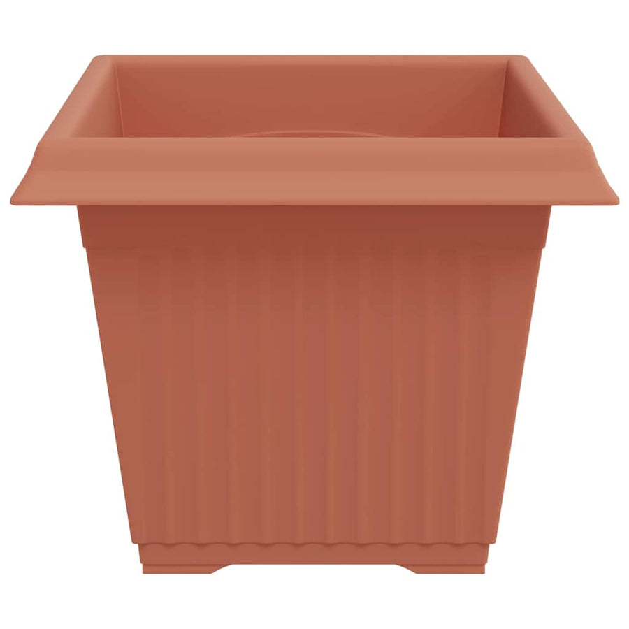 Vierkante Bloempot 24 pcs Baksteenrood 43 x 43 x 33.5 cm