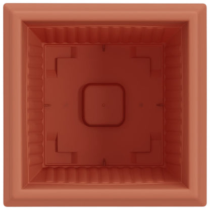 Vierkante Bloempot 24 pcs Baksteenrood 43 x 43 x 33.5 cm