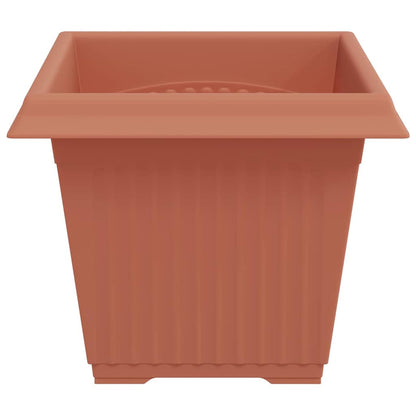 Vierkante Bloempot 24 pcs Baksteenrood 43 x 43 x 33.5 cm