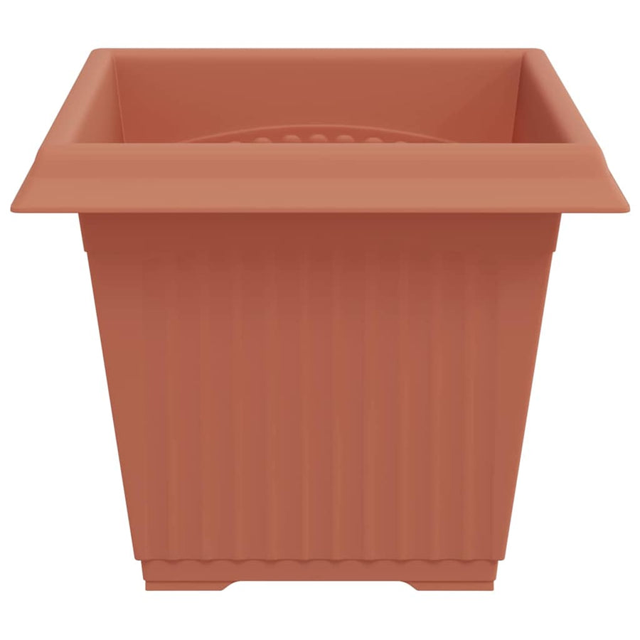 Vierkante Bloempot 24 pcs Baksteenrood 43 x 43 x 33.5 cm