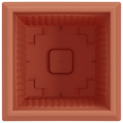 Vierkante Bloempot 24 pcs Baksteenrood 43 x 43 x 33.5 cm