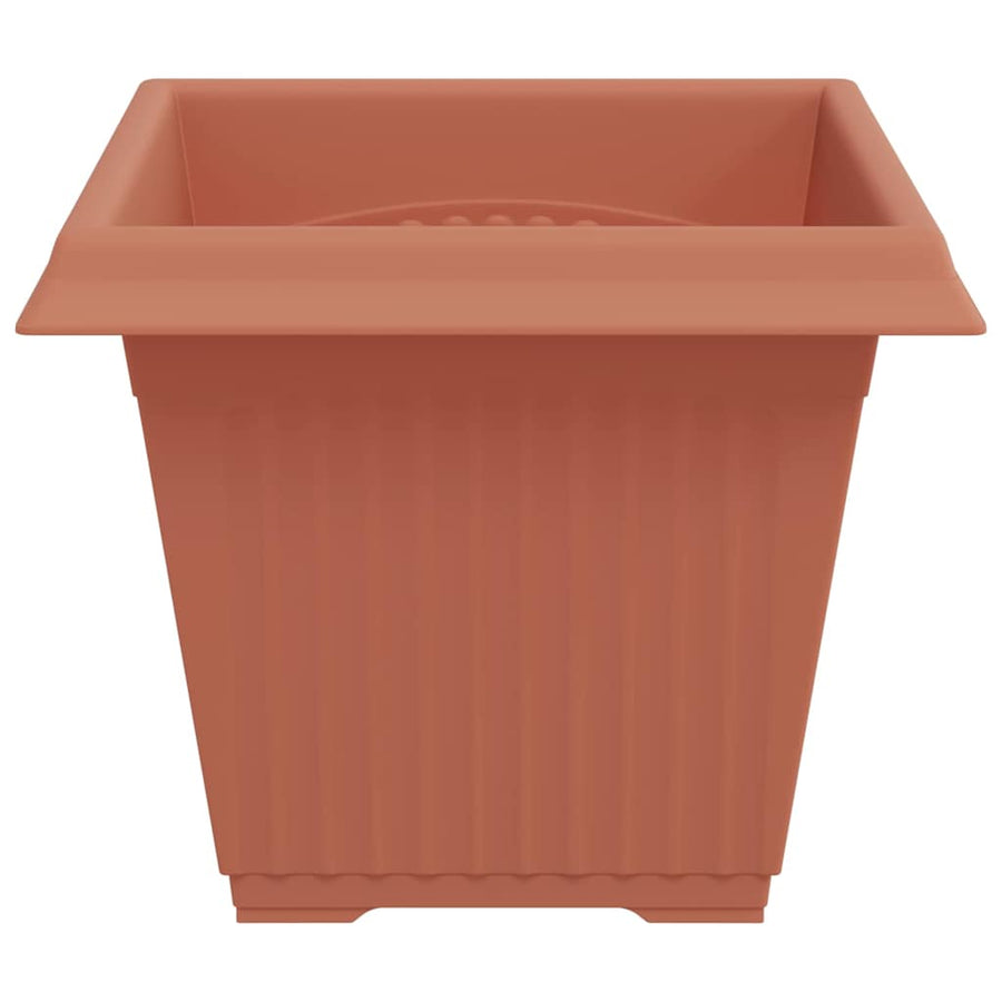 Vierkante Bloempot 24 pcs Baksteenrood 43 x 43 x 33.5 cm