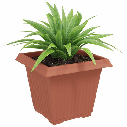 Vierkante Bloempot 24 pcs Baksteenrood 43 x 43 x 33.5 cm