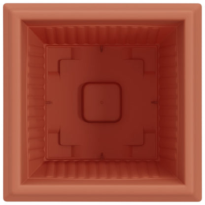 Vierkante Bloempot 24 pcs Baksteenrood 43 x 43 x 33.5 cm