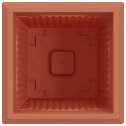 Vierkante Bloempot 24 pcs Baksteenrood 43 x 43 x 33.5 cm