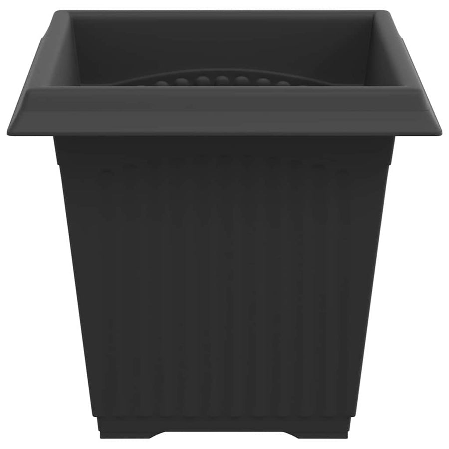 Vierkante Bloempot 24 pcs Zwart 16 x 16 x 14 cm Kunststof