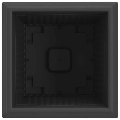 Vierkante Bloempot 24 pcs Zwart 20 x 20 x 16 cm Kunststof