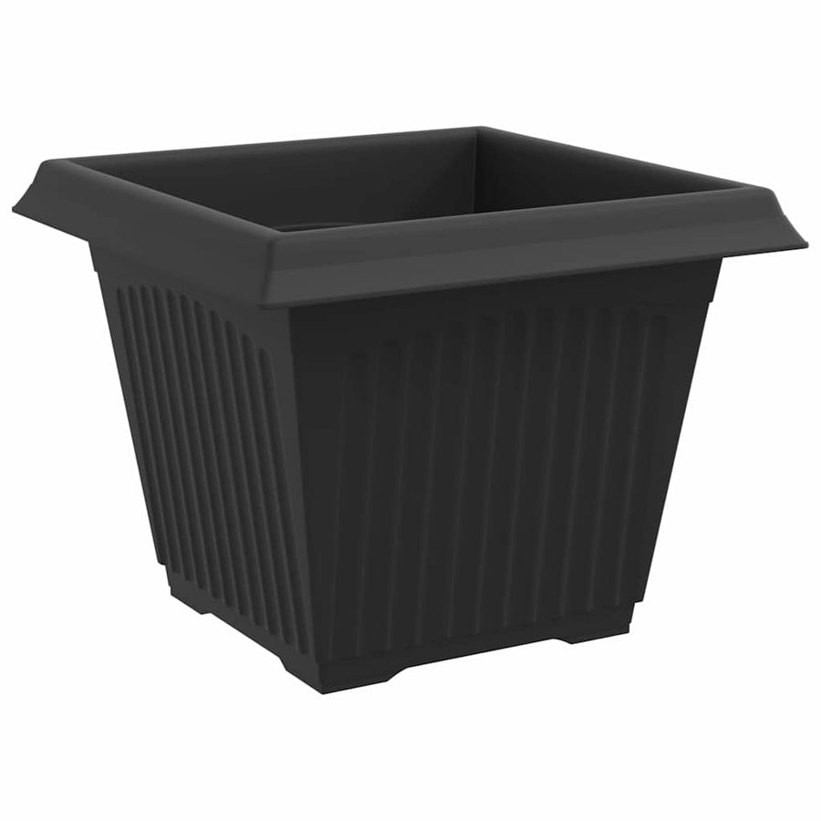 Vierkante Bloempot 24 pcs Zwart 43 x 43 x 33.5 cm Kunststof