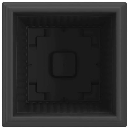Vierkante Bloempot 24 pcs Zwart 43 x 43 x 33.5 cm Kunststof