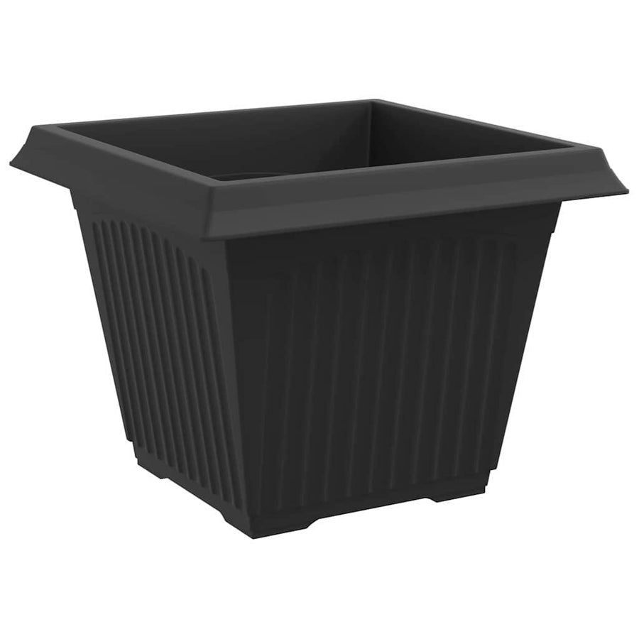 Vierkante Bloempot 24 pcs Zwart 43 x 43 x 33.5 cm Kunststof