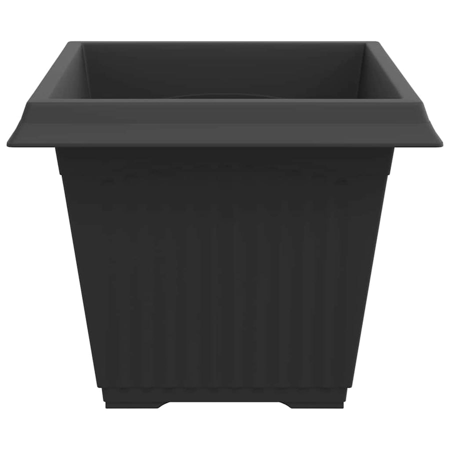 Vierkante Bloempot 24 pcs Zwart 43 x 43 x 33.5 cm Kunststof