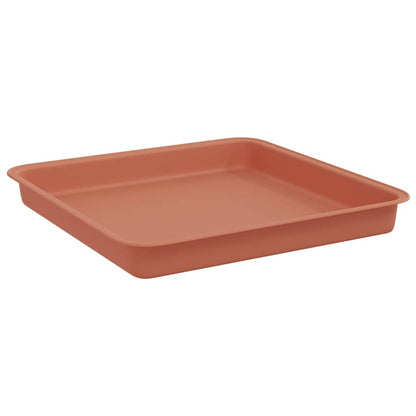Vierkante Bloemenschotel 6 pcs Baksteenrood 18 x 18 x 2 cm