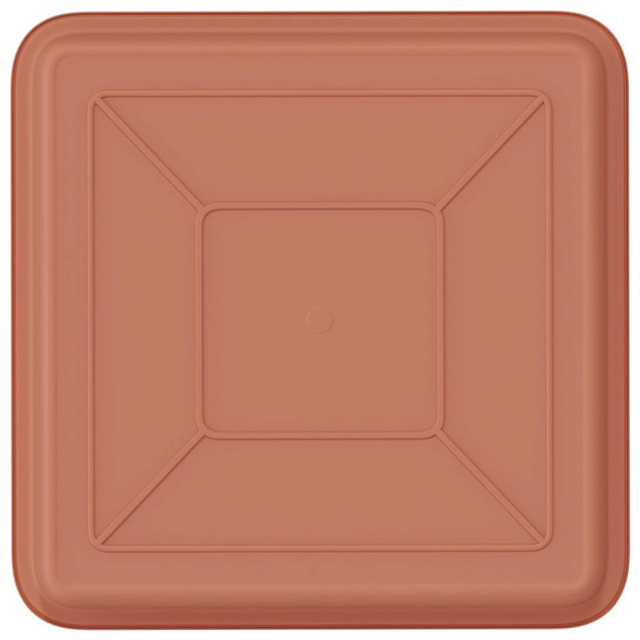 Vierkante Bloemenschotel 6 pcs Baksteenrood 18 x 18 x 2 cm