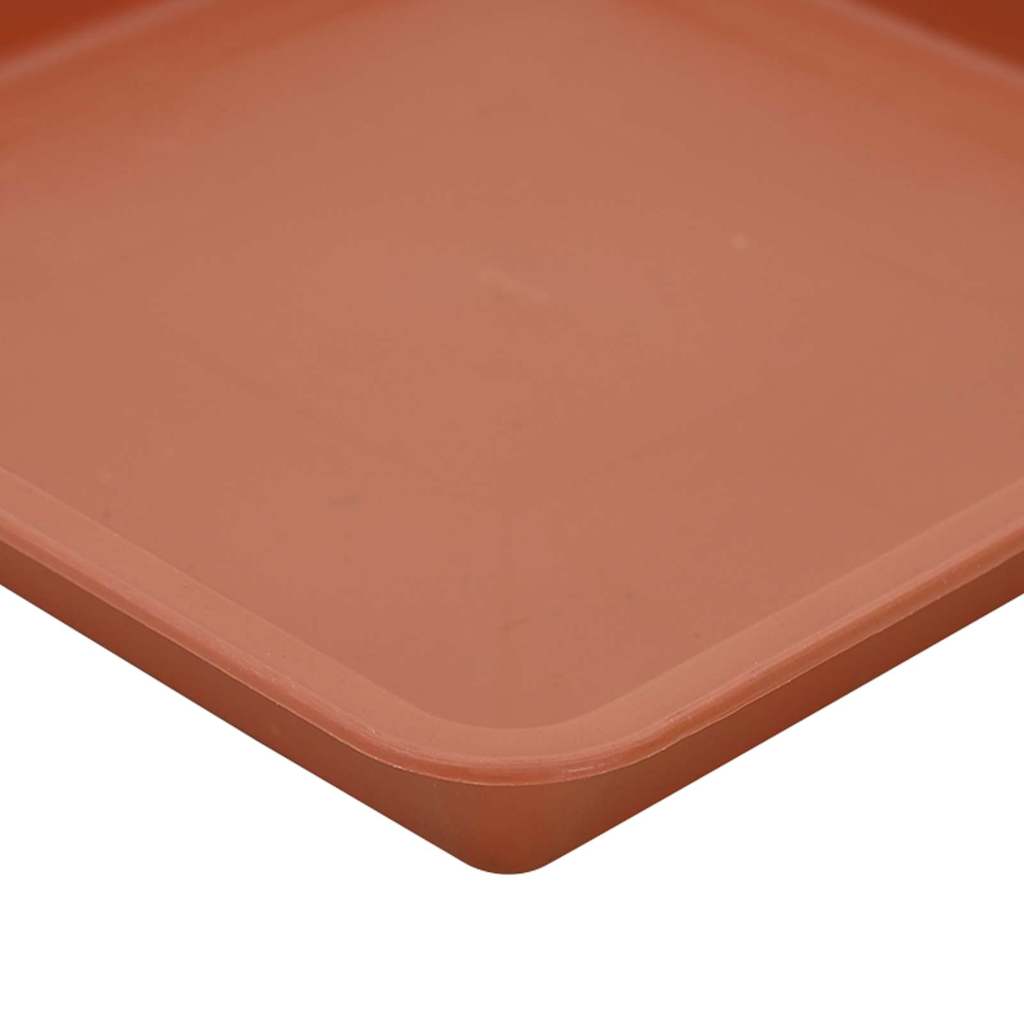 Vierkante Bloemenschotel 6 pcs Baksteenrood 21 x 21 x 2 cm