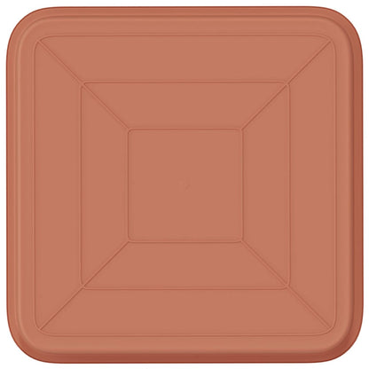 Vierkante Bloemenschotel 6 pcs Baksteenrood 21 x 21 x 2 cm