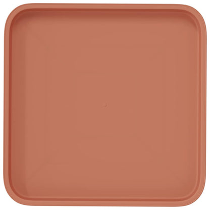 Vierkante Bloemenschotel 6 pcs Baksteenrood 32 x 32 x 2,5 cm