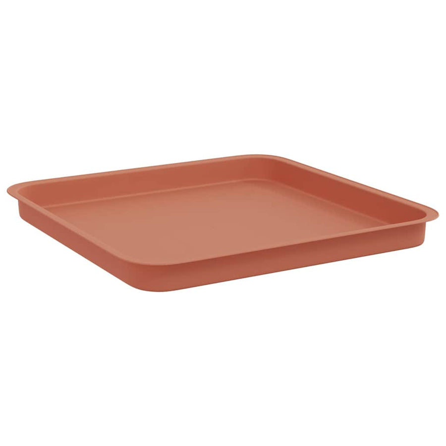 Vierkante Bloemenschotel 6 pcs Baksteenrood 36 x 36 x 2.5 cm