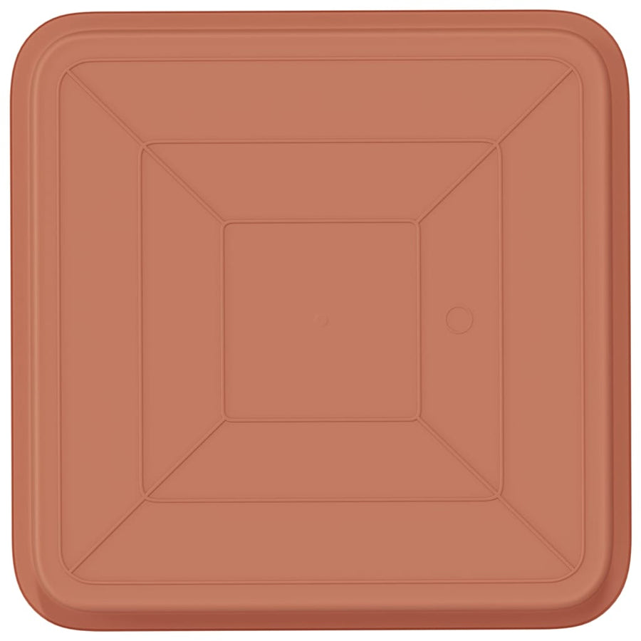 Vierkante Bloemenschotel 6 pcs Baksteenrood 36 x 36 x 2.5 cm
