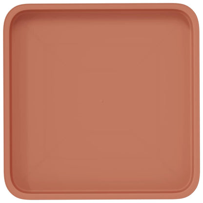 Vierkante Bloemenschotel 6 pcs Baksteenrood 36 x 36 x 2.5 cm