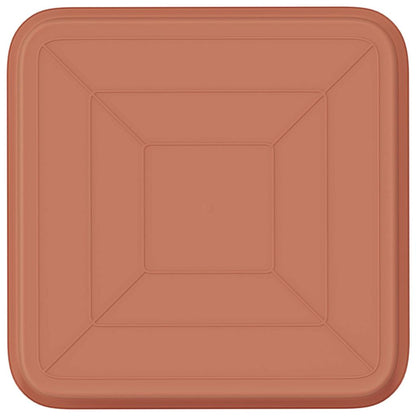 Vierkante Bloemenschotel 24 pcs Baksteenrood 15 x 15 x 2 cm
