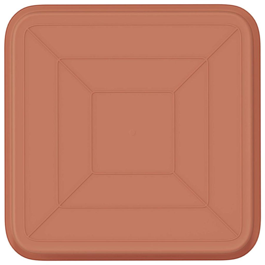 Vierkante Bloemenschotel 24 pcs Baksteenrood 15 x 15 x 2 cm
