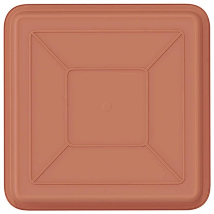 Vierkante Bloemenschotel 24 pcs Baksteenrood 18 x 18 x 2 cm