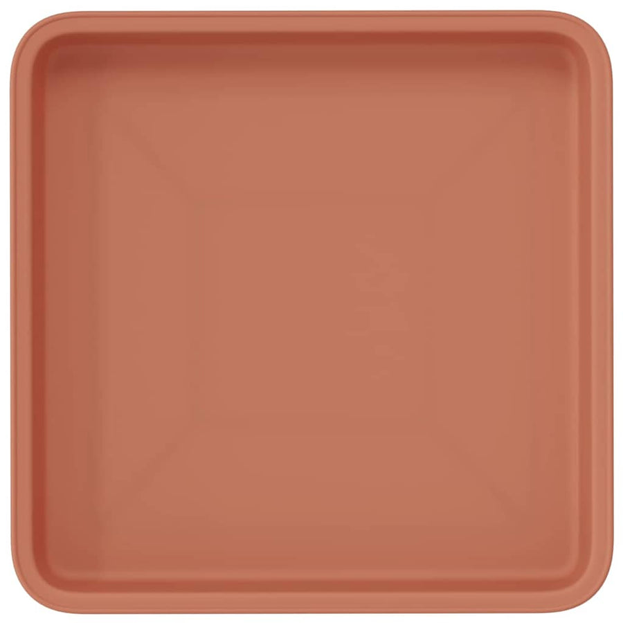 Vierkante Bloemenschotel 24 pcs Baksteenrood 18 x 18 x 2 cm