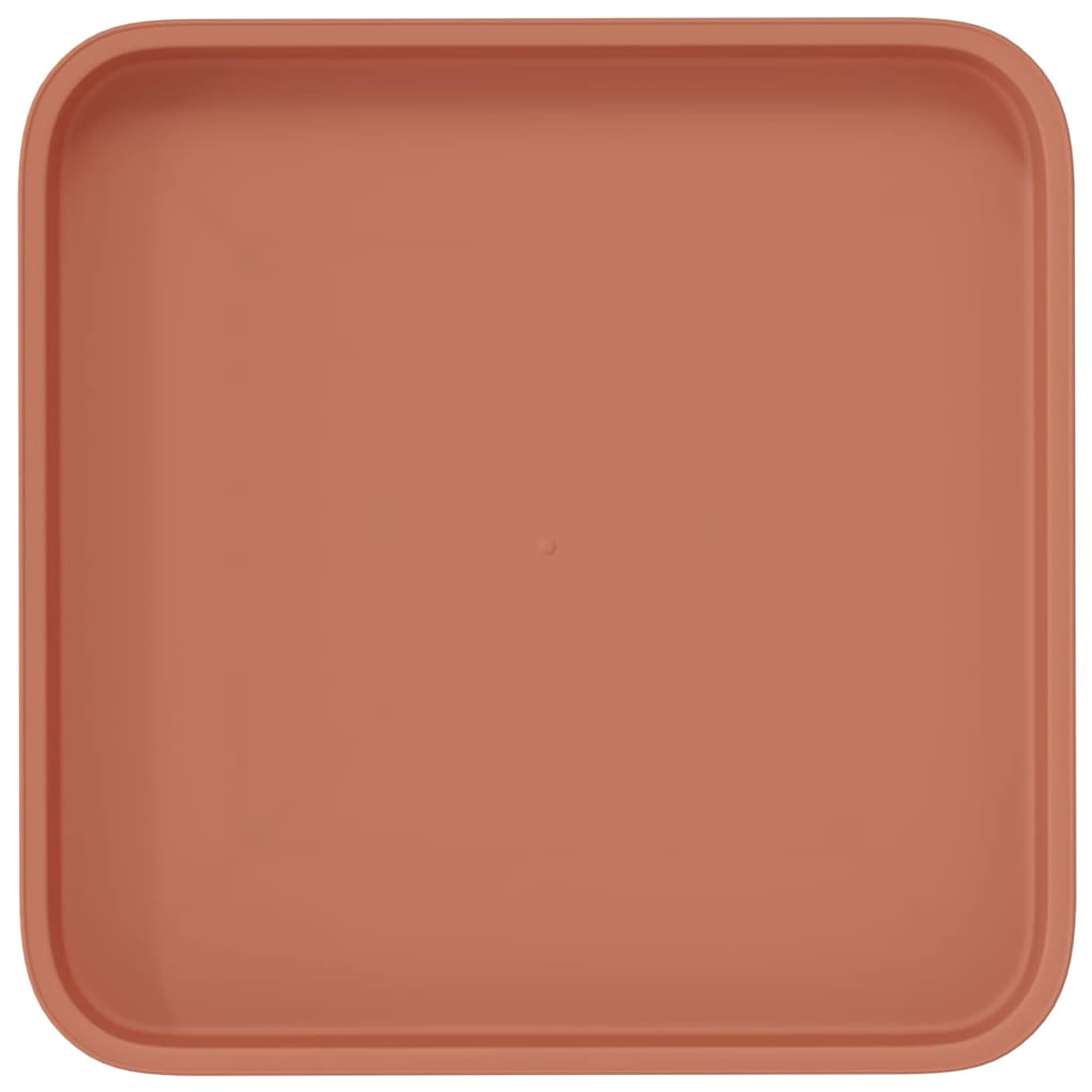 Vierkante Bloemenschotel 24 pcs Baksteenrood 21 x 21 x 2 cm