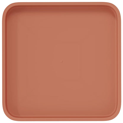 Vierkante Bloemenschotel 24 pcs Baksteenrood 21 x 21 x 2 cm